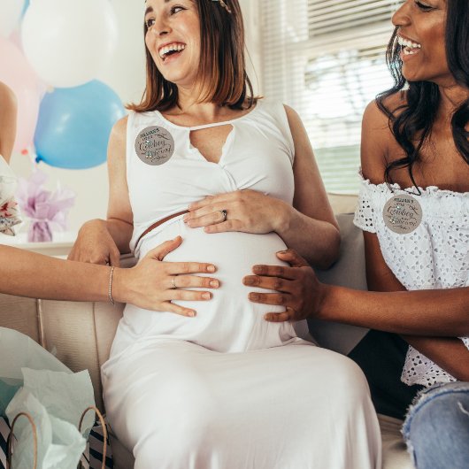 ベビーカウボーイが赤ちゃんシャワーを浴びる ラウンドシール