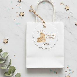 ベビーカウボーイブーツとフォール赤ちゃんシャワー フェイバータグ