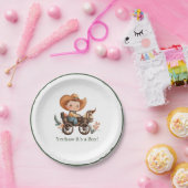 ベビーカウボーイベビーシャワー ペーパープレート (パーティー)