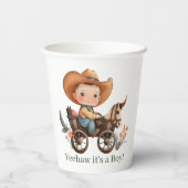 ベビーカウボーイベビーシャワー 紙コップ (裏面)