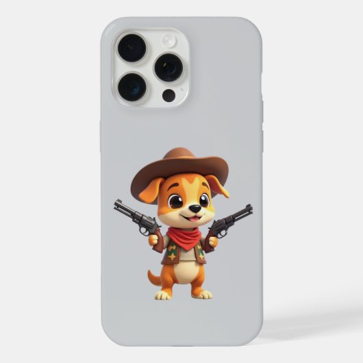 ベビーカウボーイ犬iPhone/iPadケース iPhoneケース (裏面)