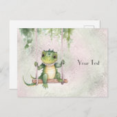 ベビーカエルのはがき ポストカード (正面/裏面)