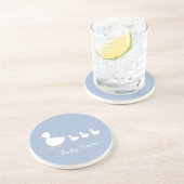 ベビーカスタマイズシャワー好きCookieブルーダックリング コースター (側面)