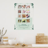 ベビーカスタムの1年目の旅フォトコラージュ ポスター (キッチン)