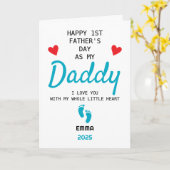 ベビーカスタムギフトから第1親父の日 カード (黄色い花)