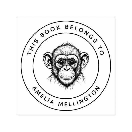 ベビーカスタムチンプこの本はキッドの名前に属している セルフインキングスタンプ (デザイン)