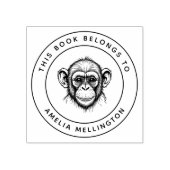 ベビーカスタムチンプこの本はキッドの名前に属している ラバースタンプ (インプリント)