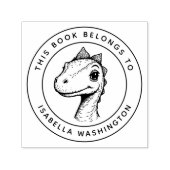 ベビーカスタムディーノこの本はキッドの名前に属している セルフインキングスタンプ (デザイン)