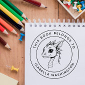 ベビーカスタムドラゴンこの本はキッドの名前だ セルフインキングスタンプ