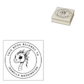 ベビーカスタムドラゴンこの本はキッドの名前だ ラバースタンプ (押印)