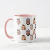 ベビーカスタムパパママ顔マグカップベビー3写真 マグカップ (左)