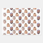 ベビーカスタムパパママ顔マグカップベビー3写真 ラッピングペーパーシート (正面3)