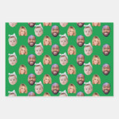 ベビーカスタムパパママ顔マグカップベビー3写真 ラッピングペーパーシート (正面2)