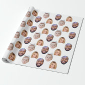 ベビーカスタムパパママ顔マグカップベビー3写真 ラッピングペーパー (アンロールド)