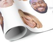 ベビーカスタムパパママ顔マグカップベビー3写真 ラッピングペーパー (ロールコーナー)