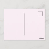 ベビーカスタムピンクハートフレーム内の写真 ポストカード (裏面)