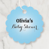 ベビーカスタムペンギンサンキューメッセージカード フェイバータグ (裏面)