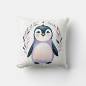 ベビーカスタムペンギンピローボホフローラデザイン- クッション (正面)
