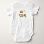 ベビーカスタムボディスーツHighland牛幽霊パンプキン ベビーボディスーツ (裏面)