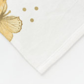 ベビーカスタムマイルストーンマーケットサンフラワー フリースブランケット (角)