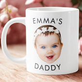 ベビーカスタムマグカップ、パパ誕生日ギフト、顔 ジャンボコーヒーマグカップ