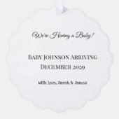 ベビーカスタムリビールカード オーナメントカード (正面)