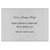 ベビーカスタムリビールカード カッティングボード (正面)