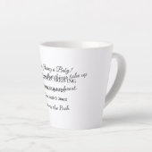 ベビーカスタムリビールカード カフェラテマグ (右アングル)