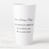 ベビーカスタムリビールカード カフェラテマグ (正面)