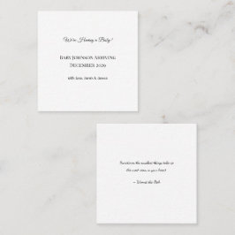 ベビーカスタムリビールカード スクエア名刺