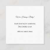 ベビーカスタムリビールカード スクエア名刺 (正面)