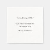 ベビーカスタムリビールカード スタンダードカクテルナプキン (正面)