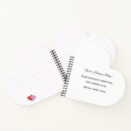 ベビーカスタムリビールカード ノートブック