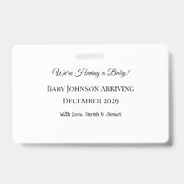 ベビーカスタムリビールカード バッジ