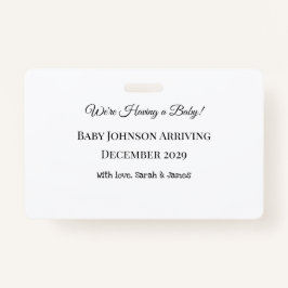 ベビーカスタムリビールカード バッジ