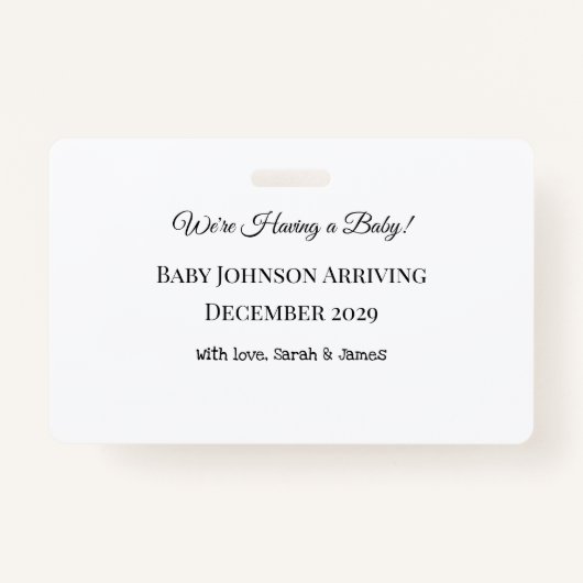 ベビーカスタムリビールカード バッジ (正面)