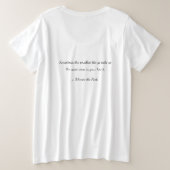ベビーカスタムリビールカード プラスサイズTシャツ (デザイン裏面)