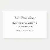 ベビーカスタムリビールカード ポストイット (正面)