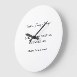 ベビーカスタムリビールカード ラージ壁時計
