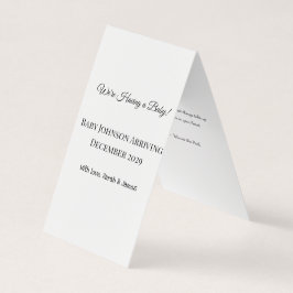 ベビーカスタムリビールカード 名刺