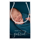 ベビーカスタム写真お名前よりお願い スモールペーパーバッグ (裏面)