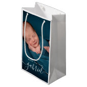 ベビーカスタム写真お名前よりお願い スモールペーパーバッグ (正面アングル)