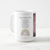 ベビーカスタム写真と文字父の日 コーヒーマグカップ (正面左)