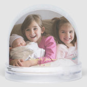 ベビーカスタム写真マイ初めてのクリスマススノウグローブ (裏面)