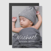 ベビーカスタム写真発表磁石 (正面/裏面)