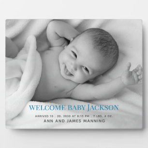 ベビーカスタム写真Tabletop Plates with Easel フォトプラーク