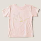 ベビーカスタム初のイースターバニー幼児の服 (デザイン裏面)