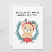 ベビーカスタム初めてのクリスマスQRコード応答 シーズンカード (正面)