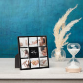 ベビーカスタム名&モノグラムフォトコラージーブラック フォトプラーク (インサイチュ)