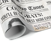 ベビーカスタム妊娠が新聞のギフトラップを明らかにする ラッピングペーパー (ロールコーナー)